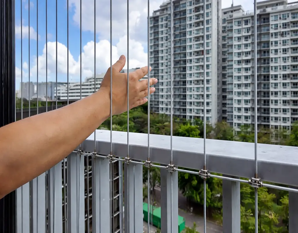 Aradhya Safety Solutions Quality Stainless Steel Invisible Grills for Balcony