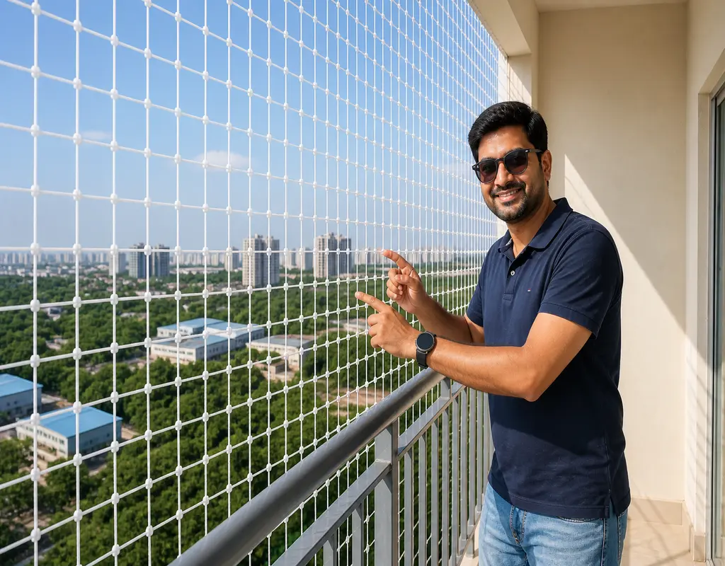 Pigeon Net for Balcony in Kurnool & Kadapa2